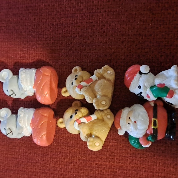 Russ Berrie Other - Vintage Russ little rubber mouse dog bear santa